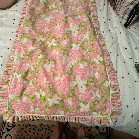 Adorable Lilly Pulitzer King Pillow Sham🩷Dorm, Nursery, Teen💚Xmas is coming🤍 - Picture 6 of 9